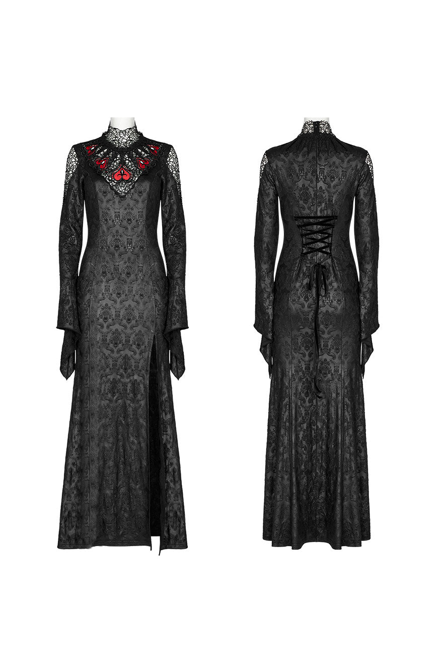 Blood Queen Maxi Dress [BLACK/RED]