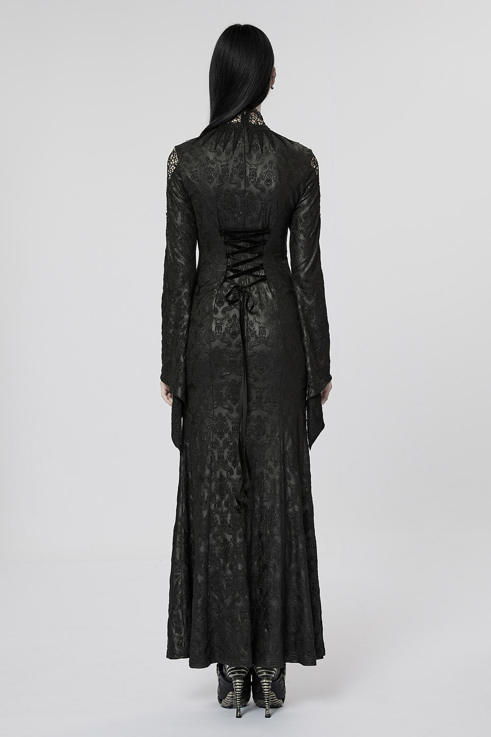 Blood Queen Maxi Dress [BLACK/RED]
