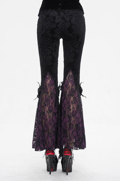 Bordeaux Gothic Bell Bottoms [PURPLE]