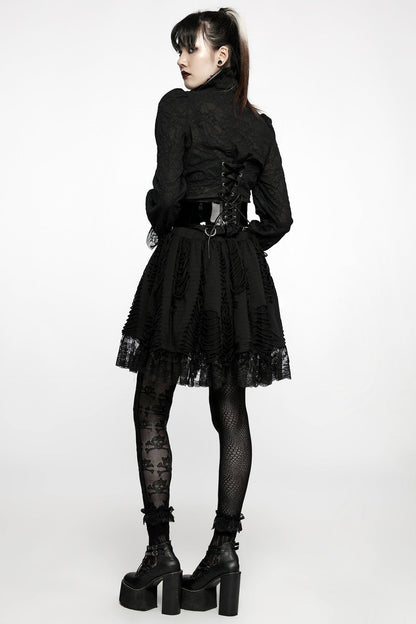 Born to Haunt Shredded Skirt