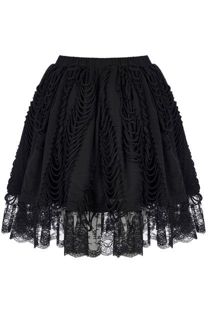 Born to Haunt Shredded Skirt