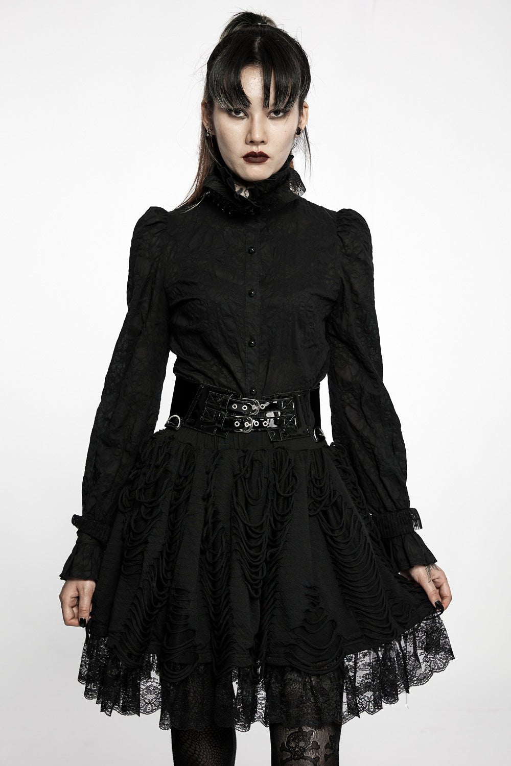 Born to Haunt Shredded Skirt