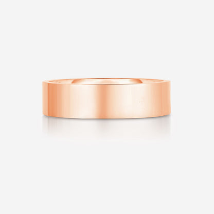 6 mm Flat Wedding Band