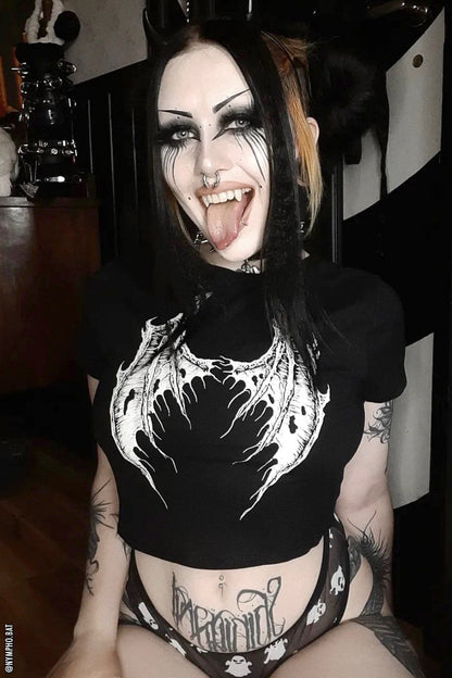 Broken Batwings Crop Top