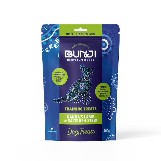 Bunji Native Superfoods - Nanna's Lamb & Saltbush Stew Treat 400g