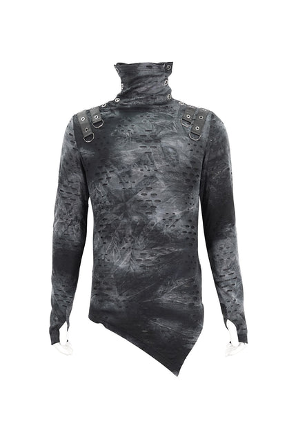 Cadaver Ripped Turtleneck Top
