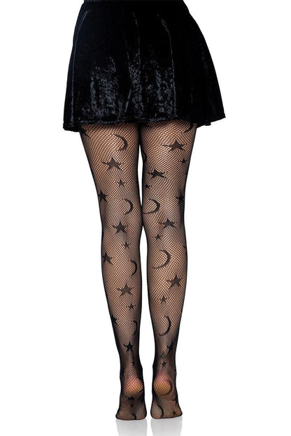 Celestial Night Fishnet Tights