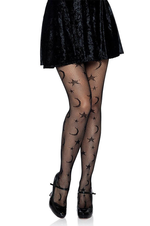 Celestial Night Fishnet Tights