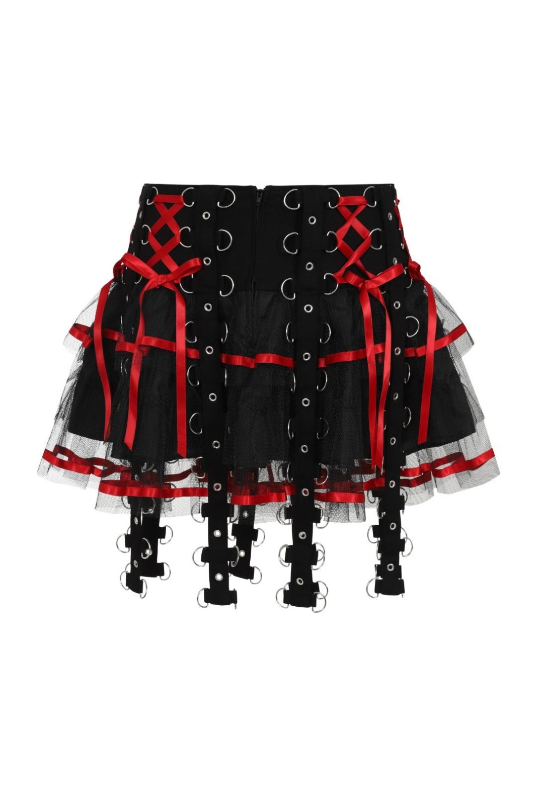 Chai Mini Skirt [BLACK/RED]