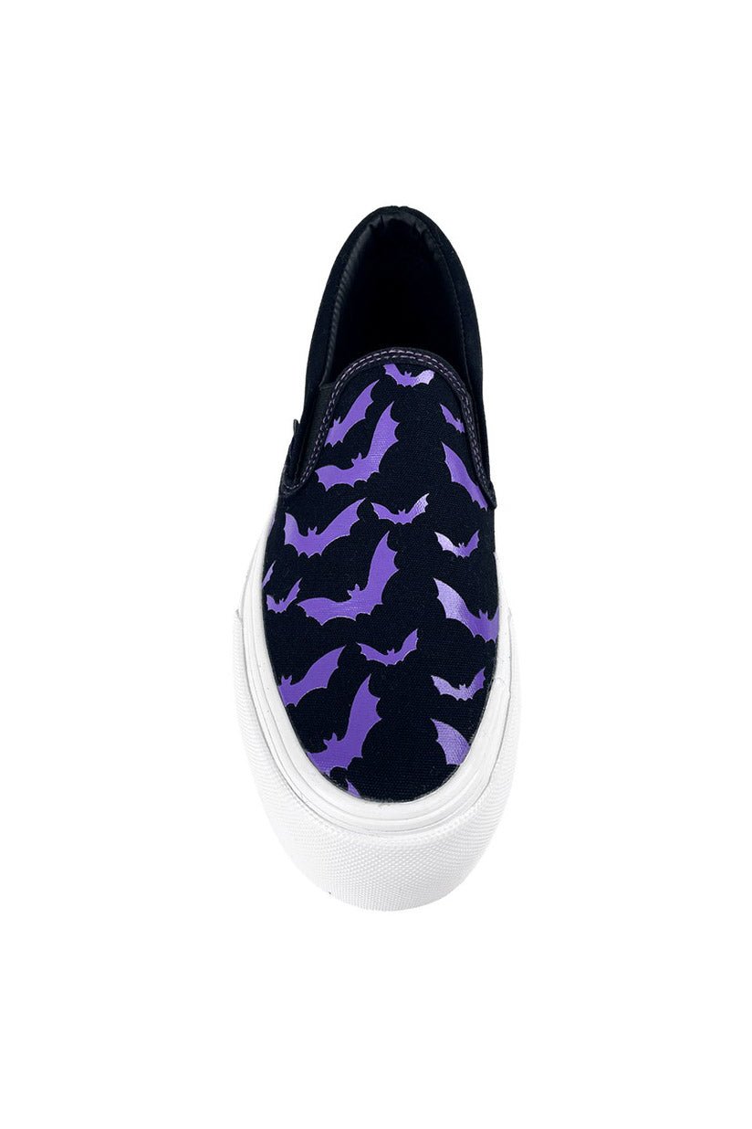 Chill Bat Platform Sneakers [BLACK/PURPLE]