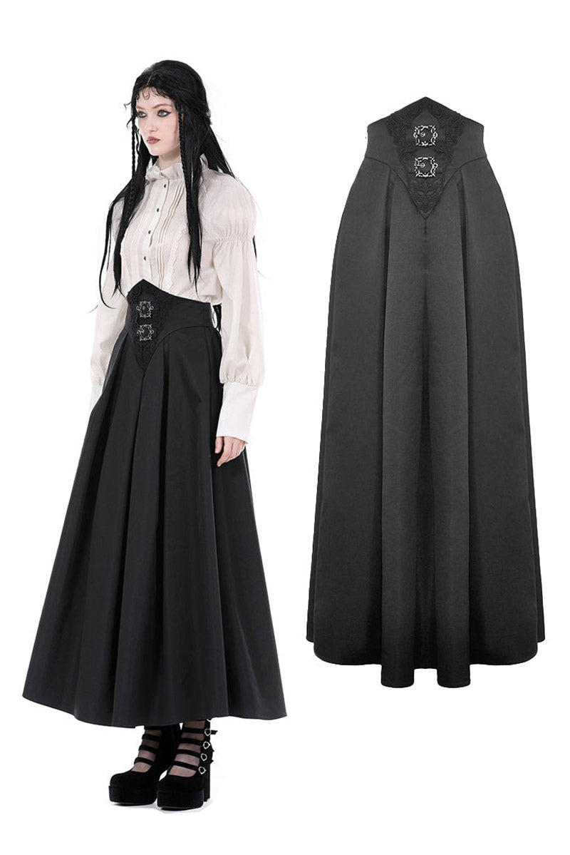 Corseted Waist Maxi Skirt [With Pockets]