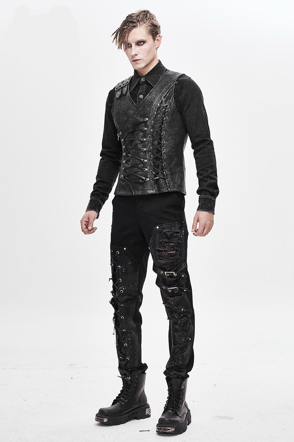 Black Apocalypse Punk Waistcoat