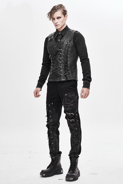 Black Apocalypse Punk Waistcoat