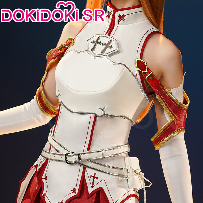 【Costume Ready For Ship】DokiDoki-SR Anime Sword Art Online Cosplay Yuuki Asuna Costume / Shoes SAO
