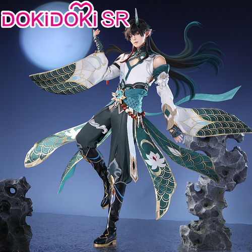 【Costume Ready For Ship】DokiDoki-SR Game Honkai: Star Rail Cosplay Dan Heng Imbibitor Lunae Cosplay Costume /Shoes Danheng