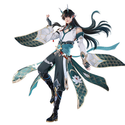 【Costume Ready For Ship】DokiDoki-SR Game Honkai: Star Rail Cosplay Dan Heng Imbibitor Lunae Cosplay Costume /Shoes Danheng