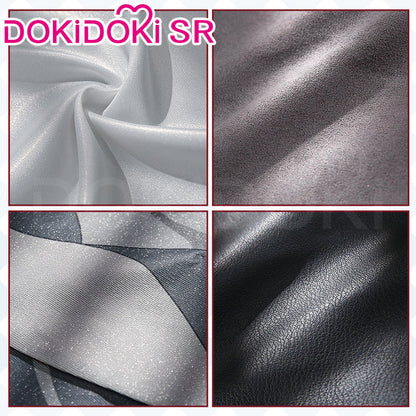 【Costume Ready For Ship】【Size S-2XL】DokiDoki-SR Game Genshin Impact Fontaine Fatui Harbinger Cosplay The Knave Arlecchino Costume / Shoes Halloween