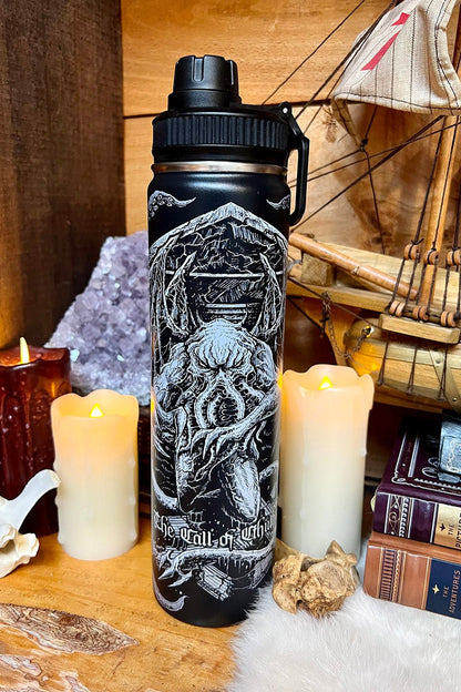 Cthulhu 24 Oz Water Bottle Tumbler