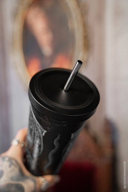 Cthulhu Cold Brew Tumbler with Straw