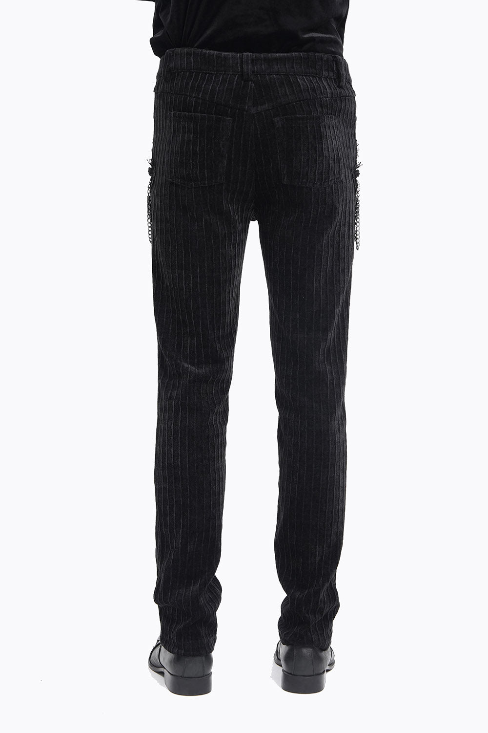 Cadaverous Black Velvet Vampire Pants