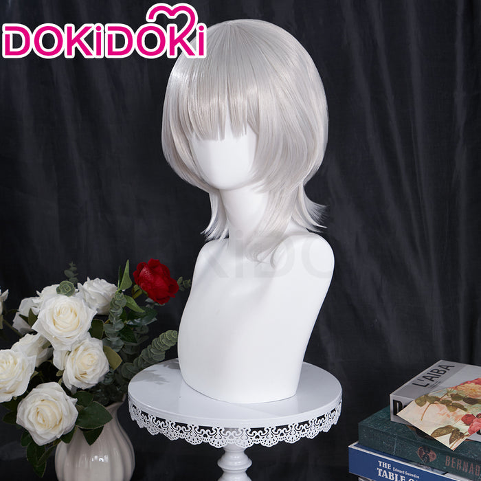 DokiDoki Anime BanG Dream It's MyGO Cosplay Kaname Raana Wig Silver Short Straight