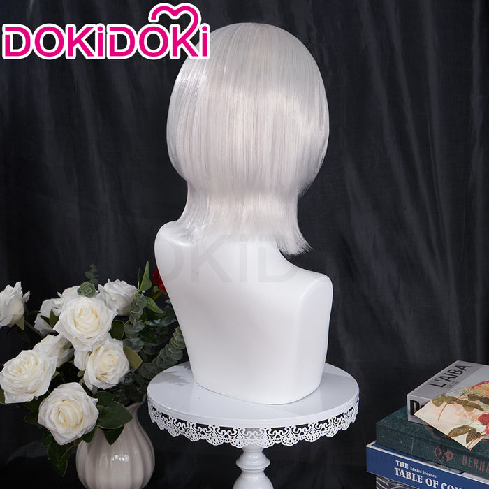 DokiDoki Anime BanG Dream It's MyGO Cosplay Kaname Raana Wig Silver Short Straight