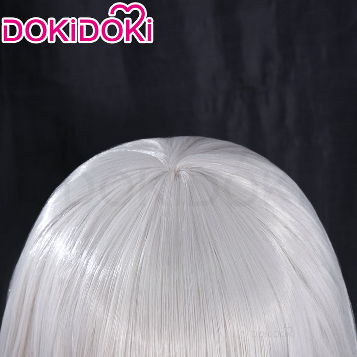 DokiDoki Anime BanG Dream It's MyGO Cosplay Kaname Raana Wig Silver Short Straight