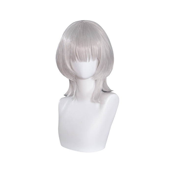 DokiDoki Anime BanG Dream It's MyGO Cosplay Kaname Raana Wig Silver Short Straight