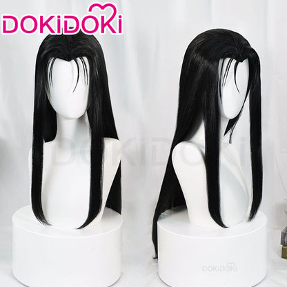 DokiDoki Anime Cosplay Wig Long Straight Black Hair