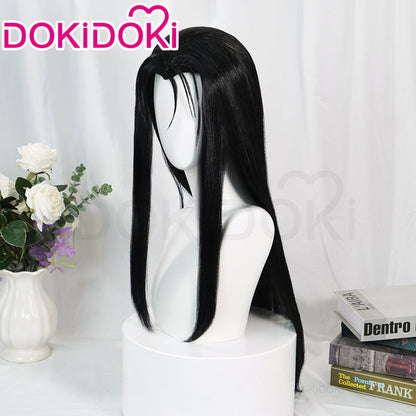 DokiDoki Anime Cosplay Wig Long Straight Black Hair