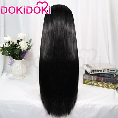 DokiDoki Anime Cosplay Wig Long Straight Black Hair