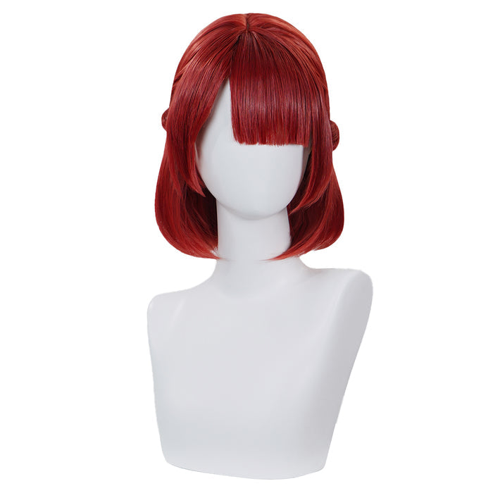 DokiDoki Anime Cosplay Wig Red Short Braid