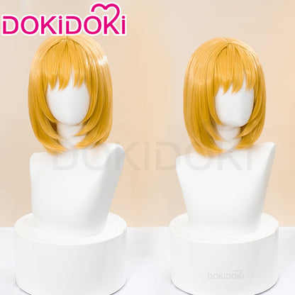 DokiDoki Anime Cosplay Wig Short Straight Gold Hair