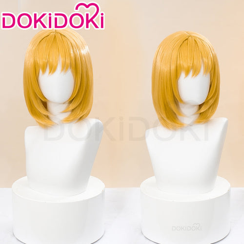 DokiDoki Anime Cosplay Wig Short Straight Gold Hair