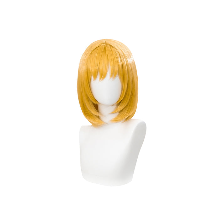 DokiDoki Anime Cosplay Wig Short Straight Gold Hair