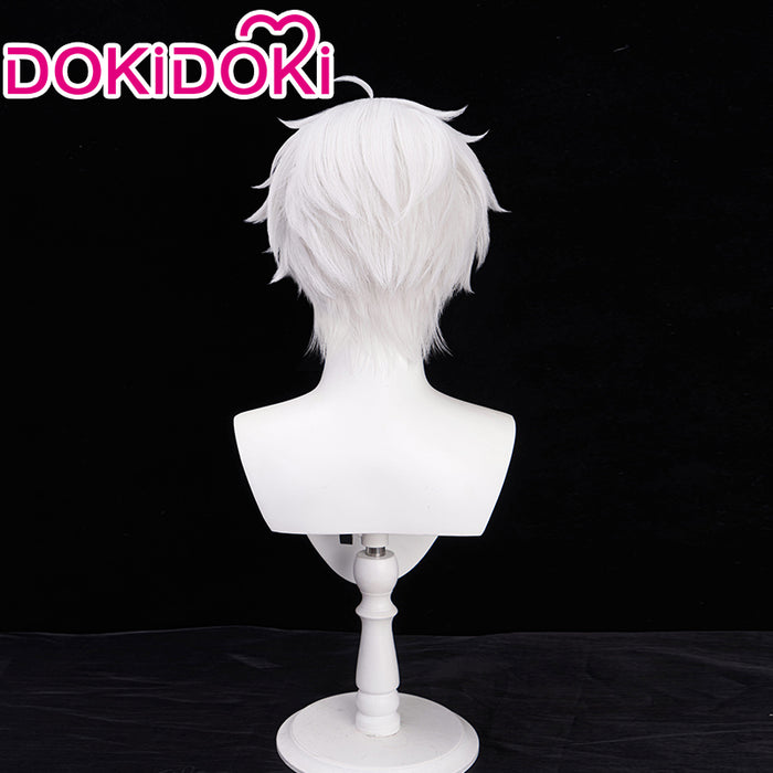 DokiDoki Anime  Cosplay Wig Short Straight White Hair