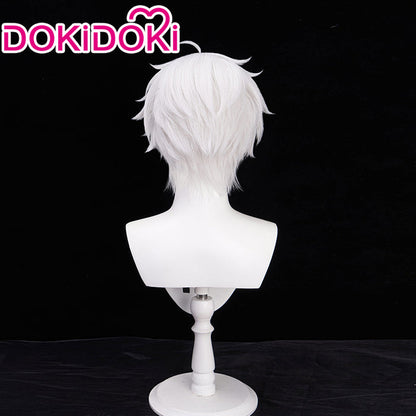 DokiDoki Anime  Cosplay Wig Short Straight White Hair