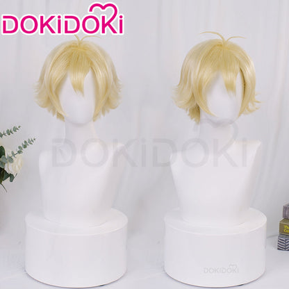 DokiDoki Anime Cosplay Wig Short Yellow Hair