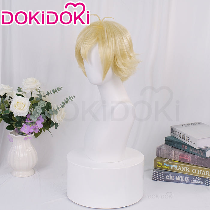 DokiDoki Anime Cosplay Wig Short Yellow Hair