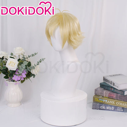 DokiDoki Anime Cosplay Wig Short Yellow Hair