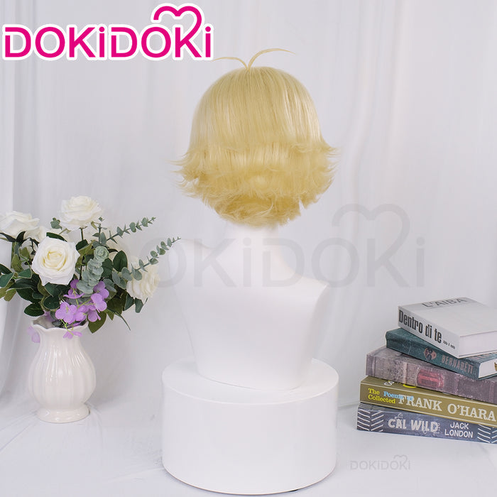 DokiDoki Anime Cosplay Wig Short Yellow Hair