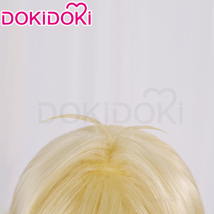 DokiDoki Anime Cosplay Wig Short Yellow Hair