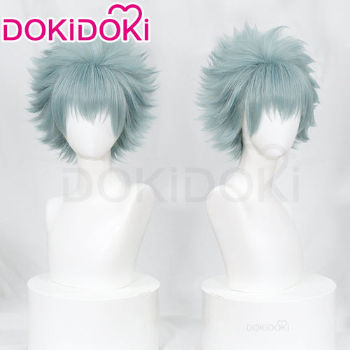 DokiDoki Anime NANA Cosplay Okazaki Shinichi Wig Short Straight Blue Hair