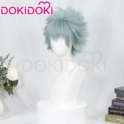 DokiDoki Anime NANA Cosplay Okazaki Shinichi Wig Short Straight Blue Hair