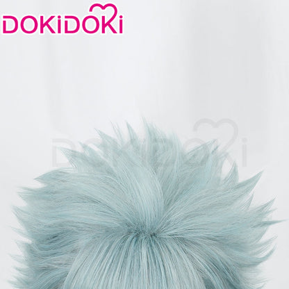 DokiDoki Anime NANA Cosplay Okazaki Shinichi Wig Short Straight Blue Hair