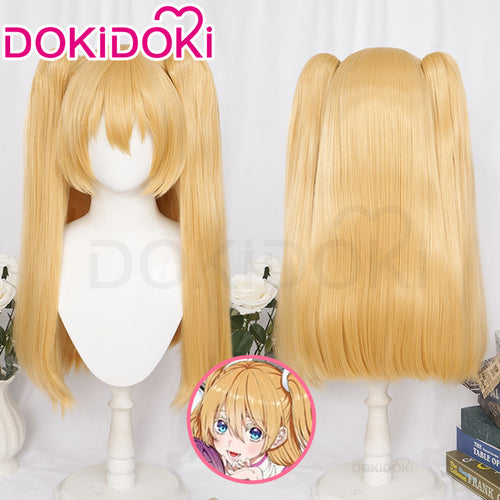 DokiDoki Anime Ririsa Of 2.5 Dimension Cosplay Ririsa Amano Wig Long Straight Yellow Hair