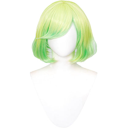 DokiDoki Anime Witch Hat Atelier Cosplay Coco Wig Short Straight Yellow Green Hair