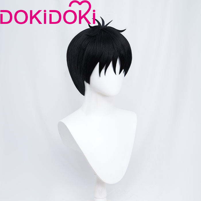 DokiDoki Anime Zom 100: Bucket List of the Dead Cosplay Akira Tendo Wig Short Black Hair