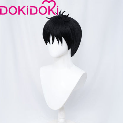 DokiDoki Anime Zom 100: Bucket List of the Dead Cosplay Akira Tendo Wig Short Black Hair