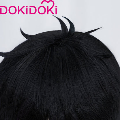 DokiDoki Anime Zom 100: Bucket List of the Dead Cosplay Akira Tendo Wig Short Black Hair
